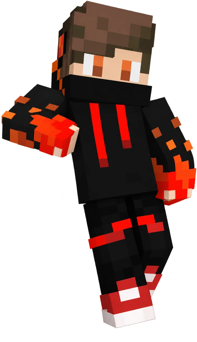 Minecraft character leaning beside featured server resources