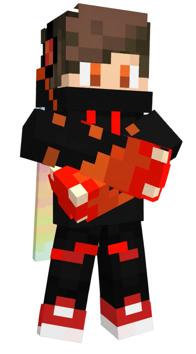 Minecraft character with crossed arms